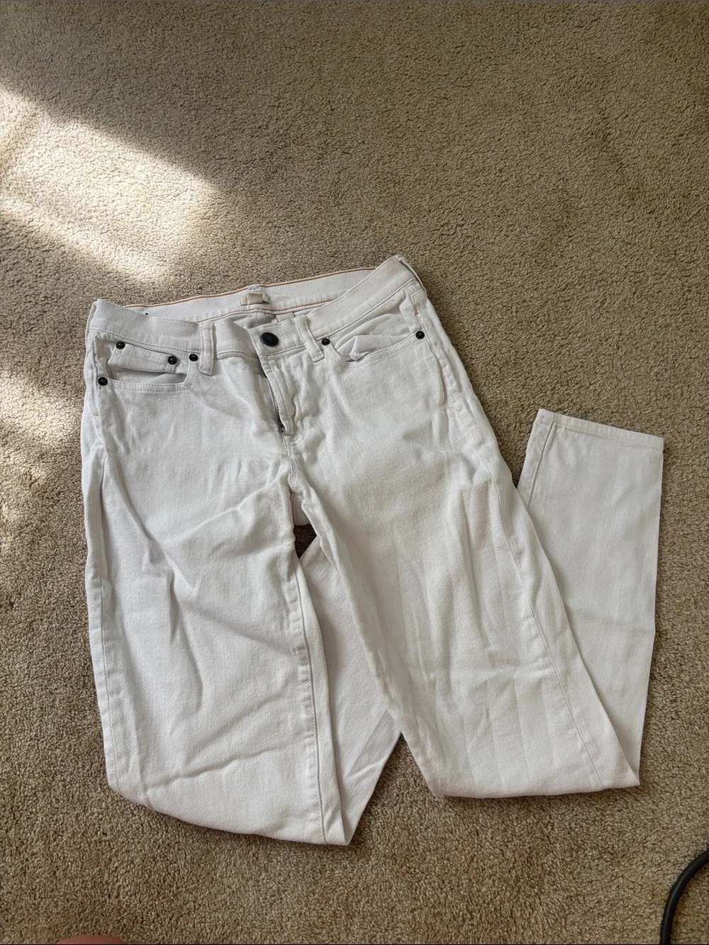 J. Crew Skinny White Jeans